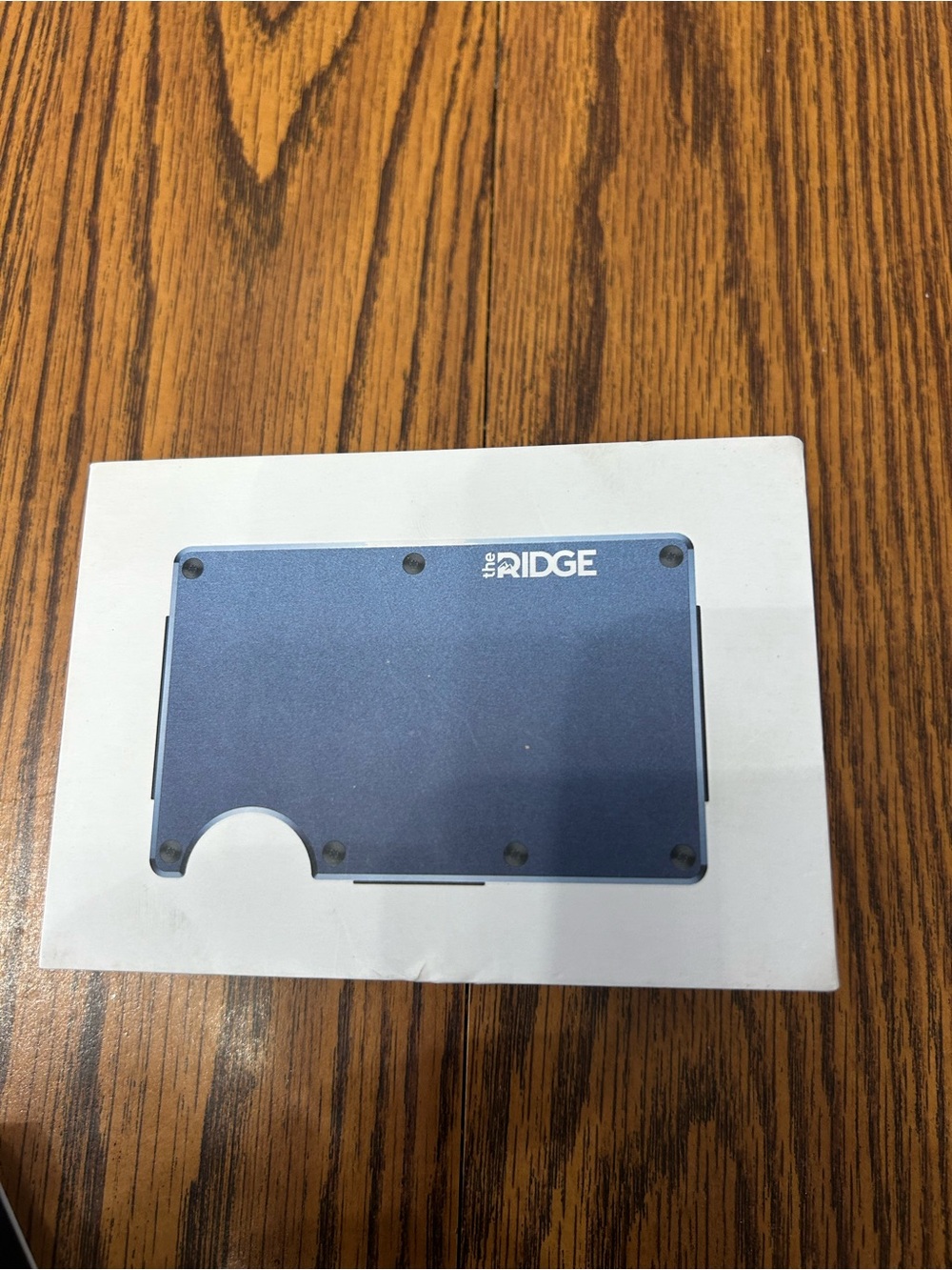 The Ridge Slim Card Holder Money Clip - Alpine Blue